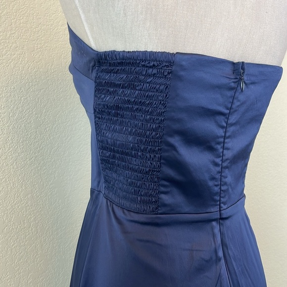 Aqua navy blue sweetheart mermaid gown size small - Picture 7 of 9